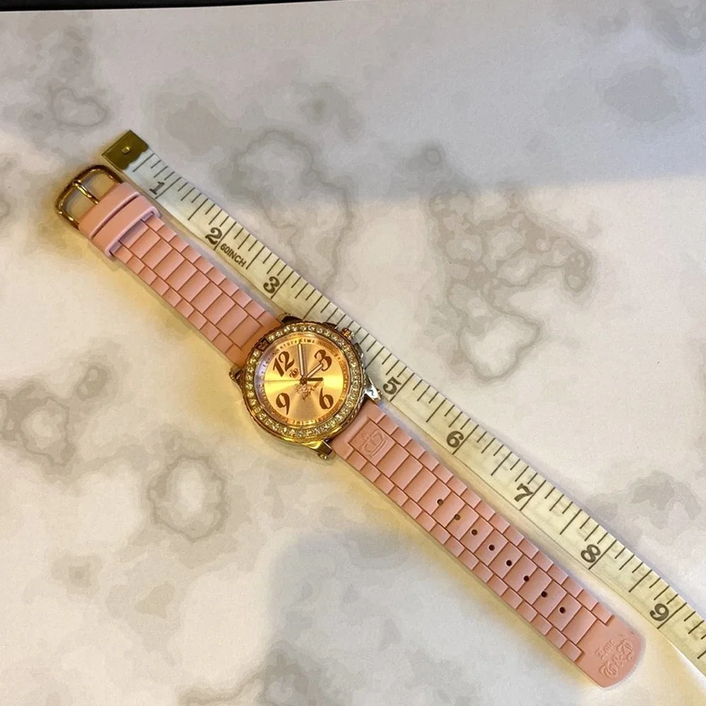 Juicy Couture Watch - Pink Silicone Band & Rose Gold Accents